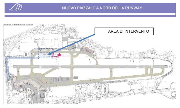 Capodichino, nuovo piazzale di sosta Nord, aereoporo di Napoli